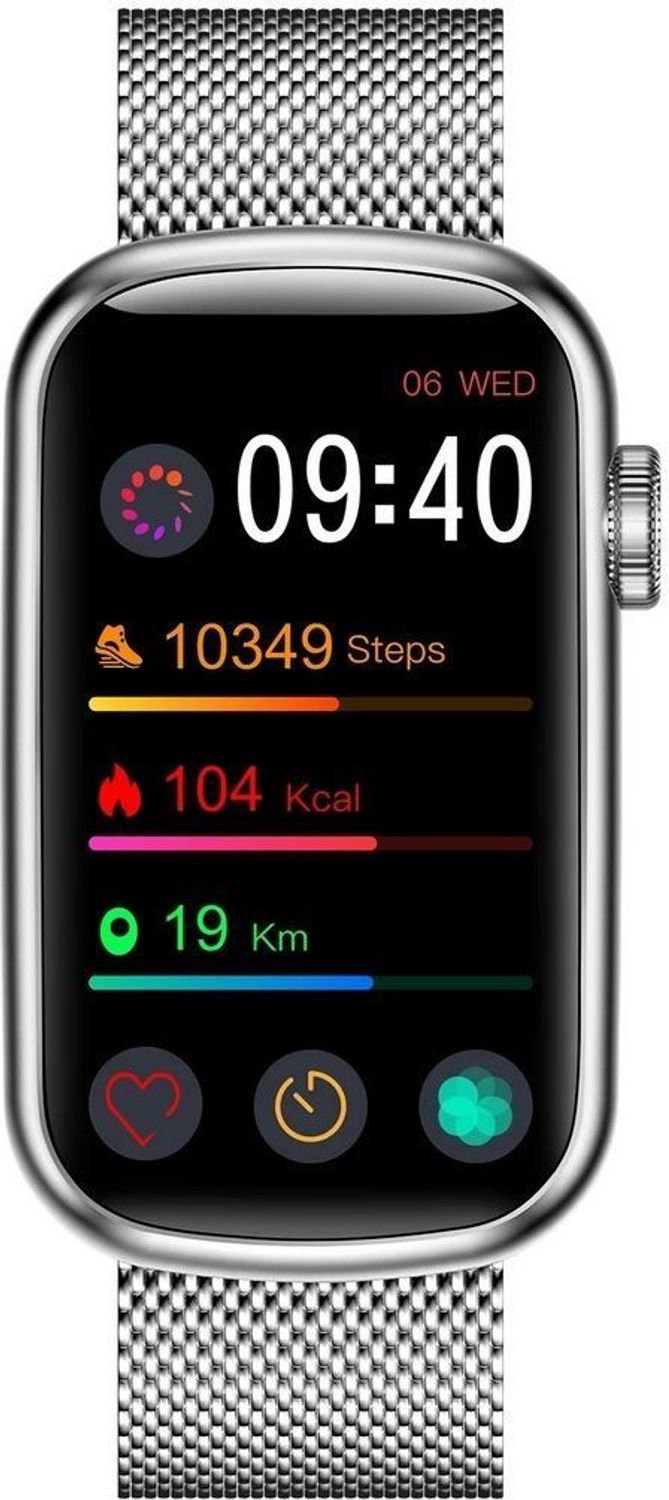 Smartwatch damski na bransolecie Garett Wave RT srebrny stalowy (5).jpg